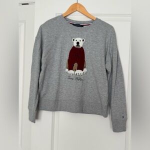 Tommy Hilfiger Gray Sweater with Polar Bear Design